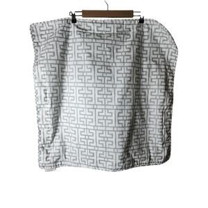 NINA HOME Green Geometric Design Lightweight EURO Pillow Shams - Set of 2